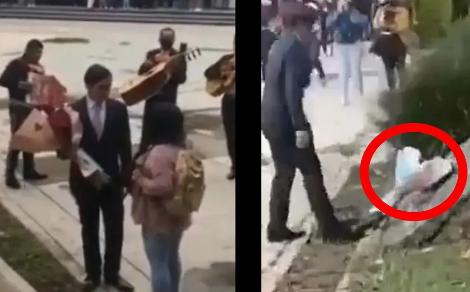 ¿Soldado caído? Chica rechaza a joven que pidió que fuera su novia con mariachi en escuela; caso viral