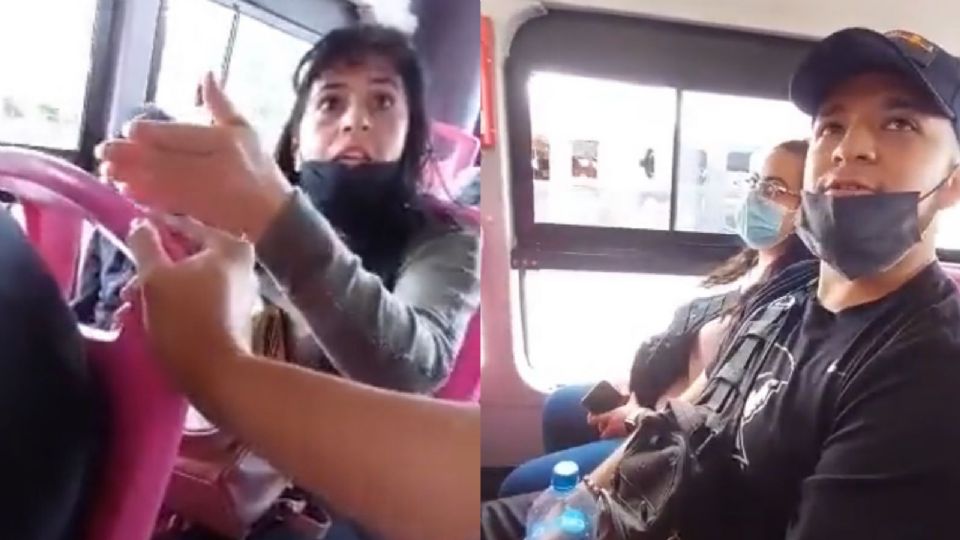 Hombre sube a vagón exclusivo del Metrobús y genera polémica entre usuarias: “Si quiero soy mujer», argumenta para no desocuparlo