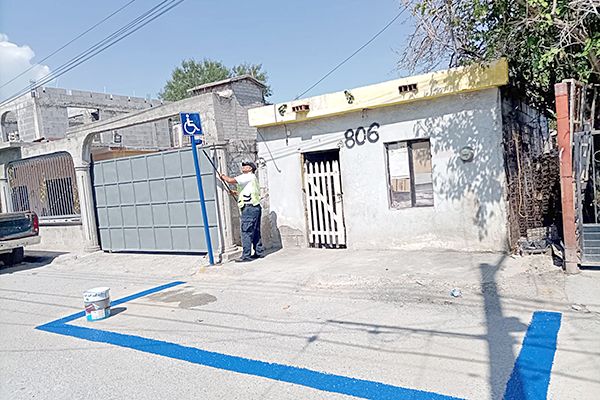 Delimitan áreas de discapacitados