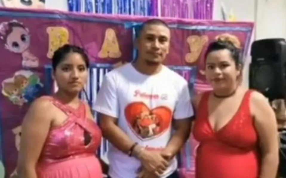 ¡Caso viral! Hombre celebra ‘baby shower’ de sus dos esposas embarazadas: «no se planificó»