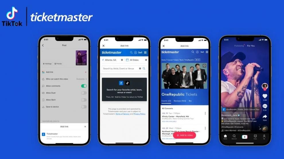 TikTok será taquilla de Ticketmaster; la app servirá para comprar boletos