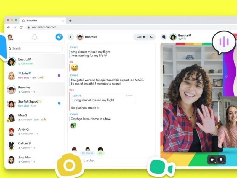 Snapchat lanza versión web para todos los usuarios