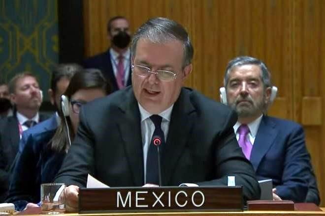 Ante ONU, Ebrard presenta plan de AMLO para paz en Ucrania