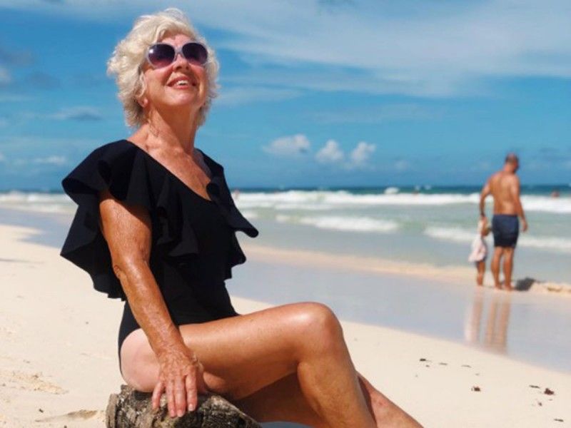 Cuando se quiere, se puede… abuelita entierra los achaques y ahora luce espectacular