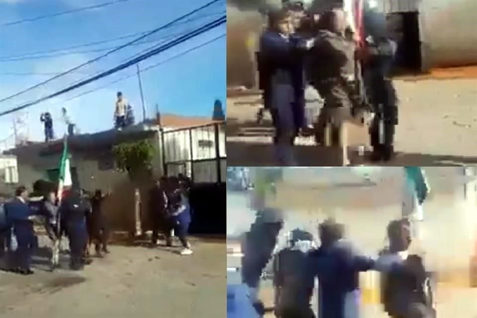 Lanzan huevos y harina a Alcaldesa en desfile en Tlaxcala (VIDEO)￼