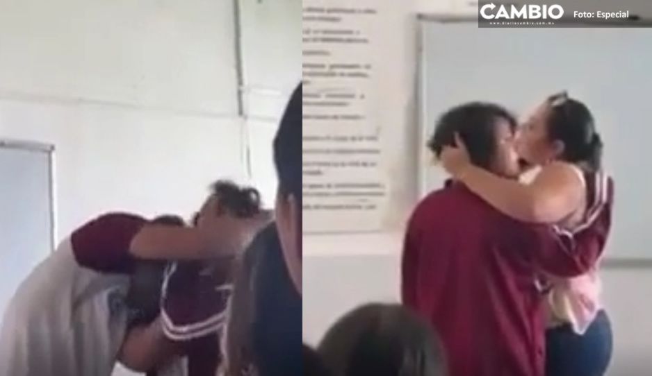 ¡Todo por un celular! Alumna golpea a su compañero y maestra en un salón de clases en Nayarit (VIDEO)