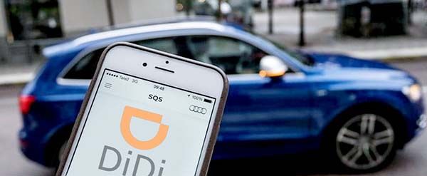 Van por choferes de empresa DiDi