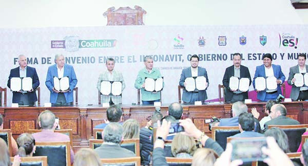 Pactan Coahuila e INFONAVIT en beneficio de trabajadores