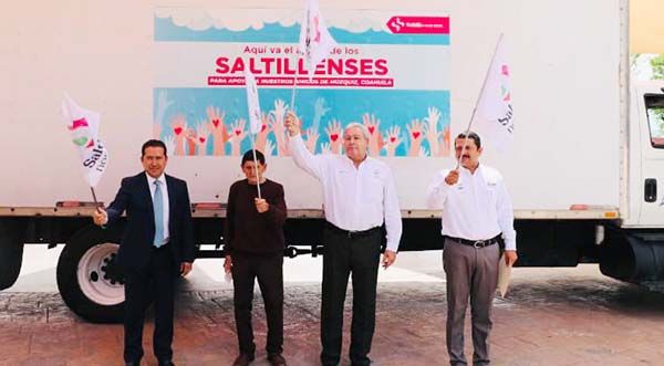 Manda Saltillo camión con ayuda a Múzquiz