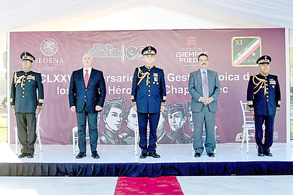 Conmemoran gesta de los Niños Héroes