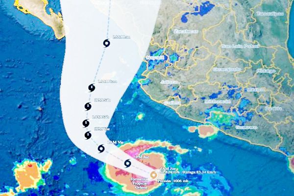 Se forma la tormenta tropical «Orlene» en costas de Colima y Jalisco