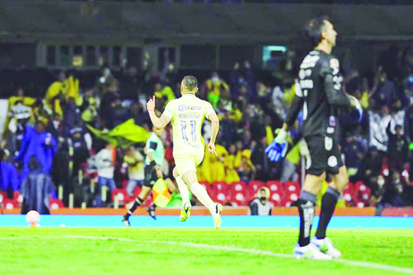 Golea América al San Luis e iguala marca de triunfos en fila