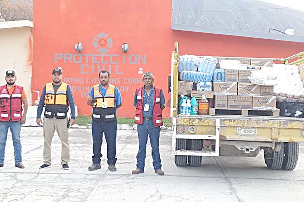 Apoyan con víveres al pueblo de Múzquiz
