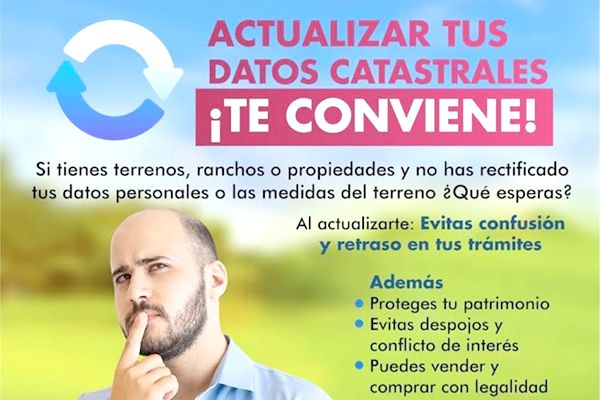 Exhortan a la población a conocer situación catastral