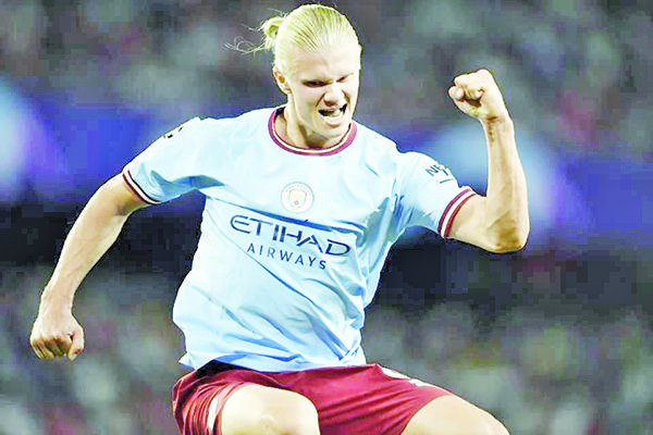 Con doblete de Haaland, el City golea al Sevilla