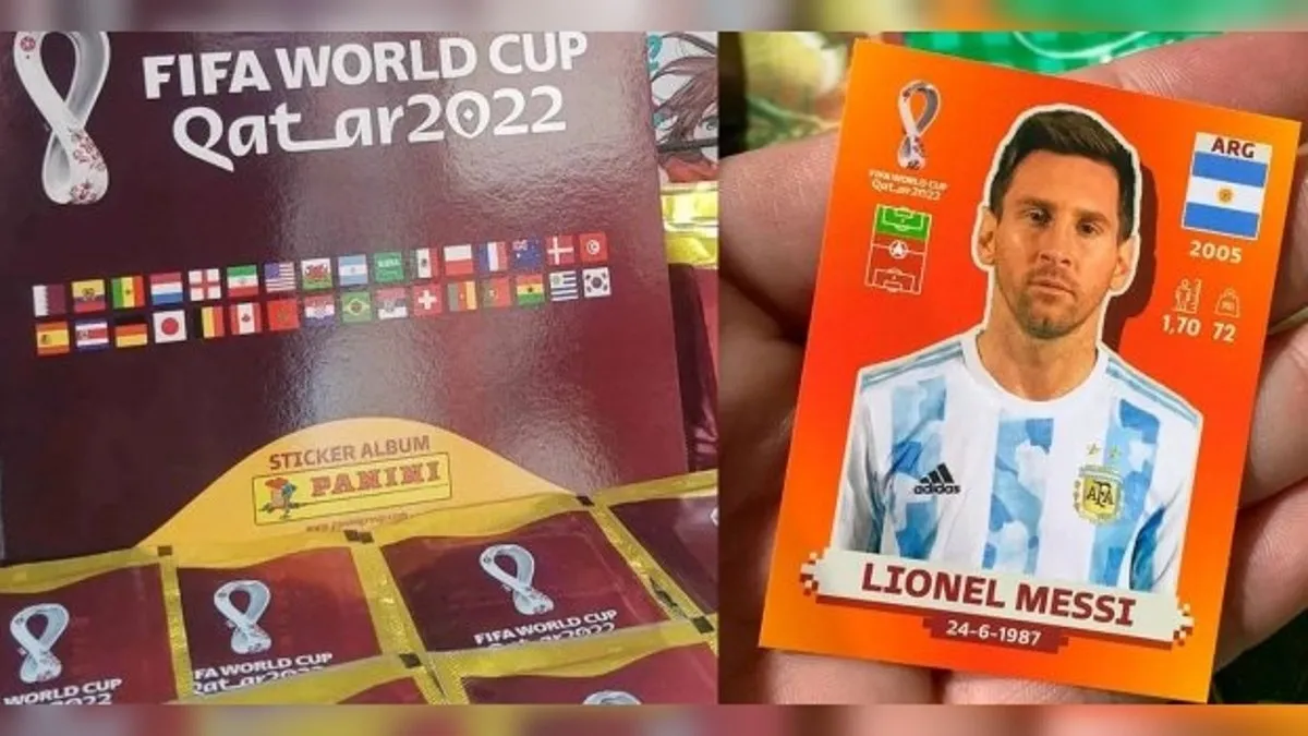 Estampa de Messi de álbum Panini se vende en 40 mi pesos
