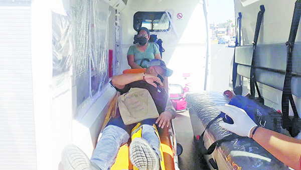 Herido en carambola