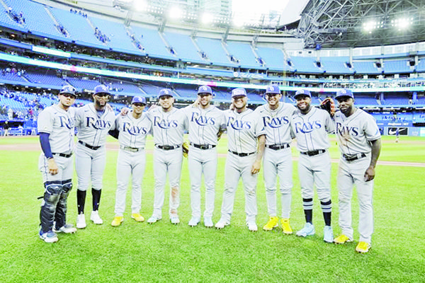Rays, primeros en MLB con novena titular latinoamericana