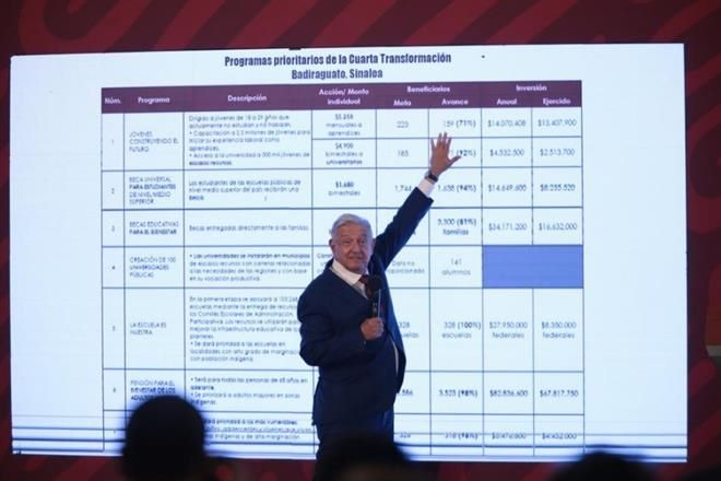 Exalta AMLO obras en tierra de Chapo a 3 años de Culiacanazo