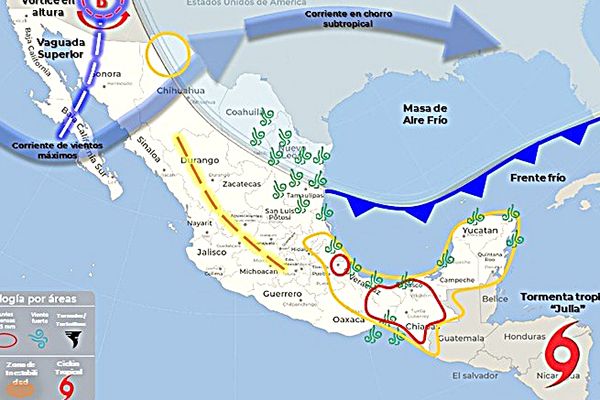 Pronostican lluvias por otro frente frío