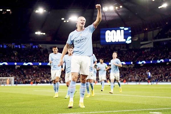 Golea Manchester City al Copenhague con doblete de Haaland
