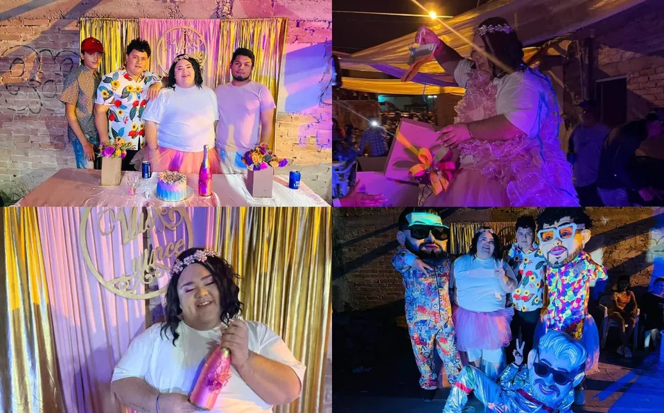 A sus «veintitantos», Noelia cumple su sueño de tener una quinceañera en grande