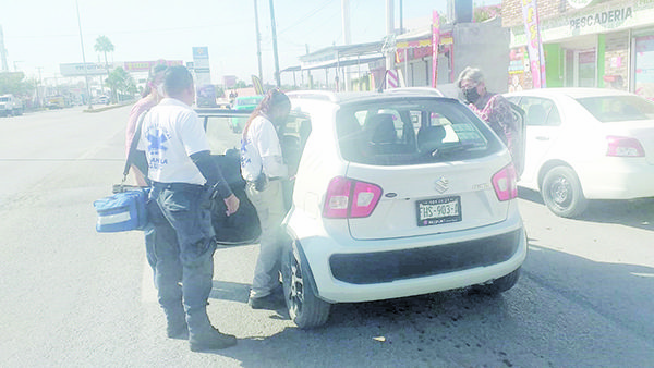 Sufre crisis por chocar por alcance