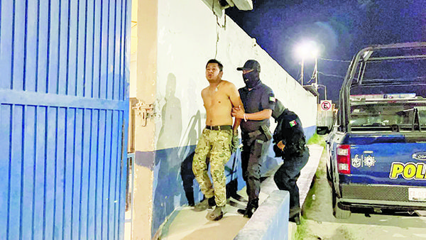 Acaba en prisión un ebrio soldado