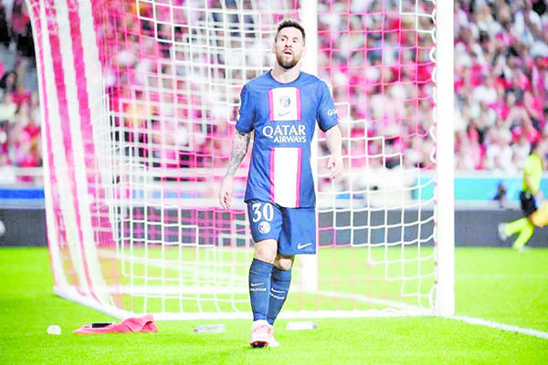 Pierde el PSG a Messi para juego ante Benfica
