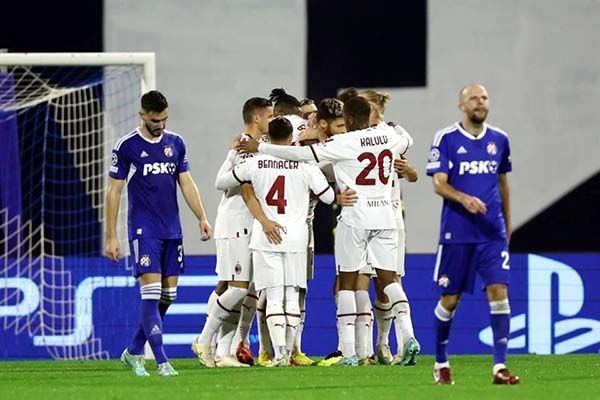 Revive Milan en Champions tras golear al Zagreb