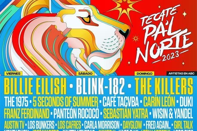 Encabezan Billie Eilish, Blink-182 y The Killers Pa’l Norte