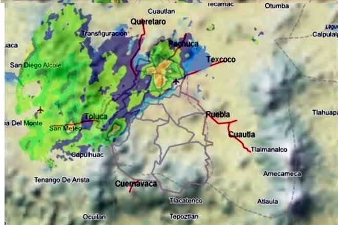 Cae fuerte lluvia en la Ciudad de México