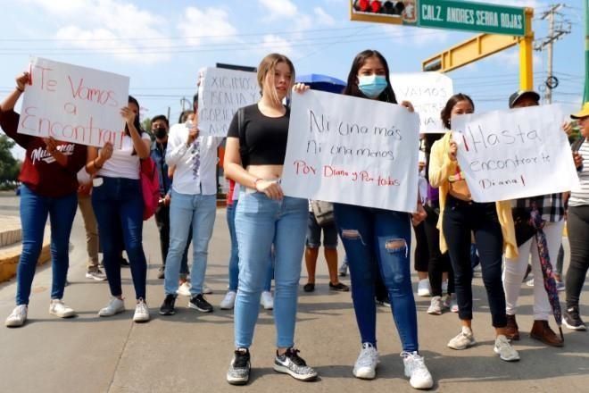 Marchan por desaparición de estudiante en Chiapas
