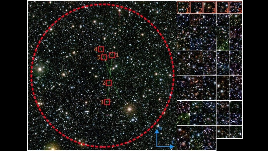 Hay una enorme estructura extragaláctica detrás de la Vía Láctea