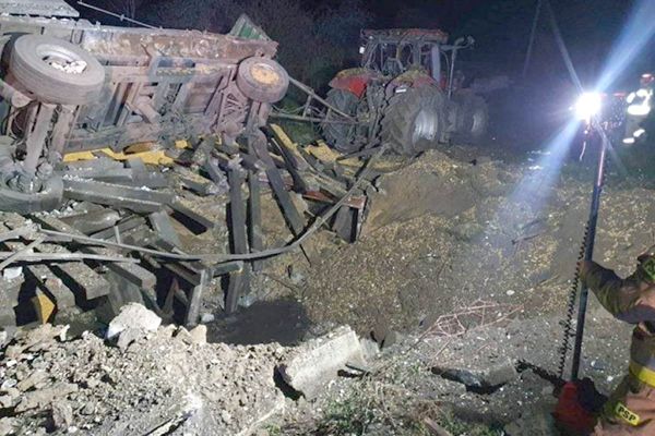 Misiles rusos caen en Polonia