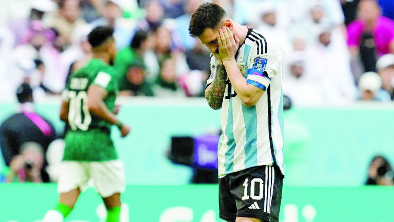 AÚN CON GOL DE MESSI, ARGENTINA FUE FRENADA POR ARABIA SAUDITA