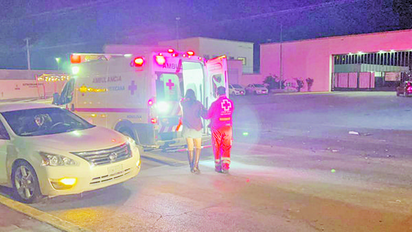 Mujer herida en choque por alcance
