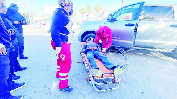 Troca manda a ciclista al hospital