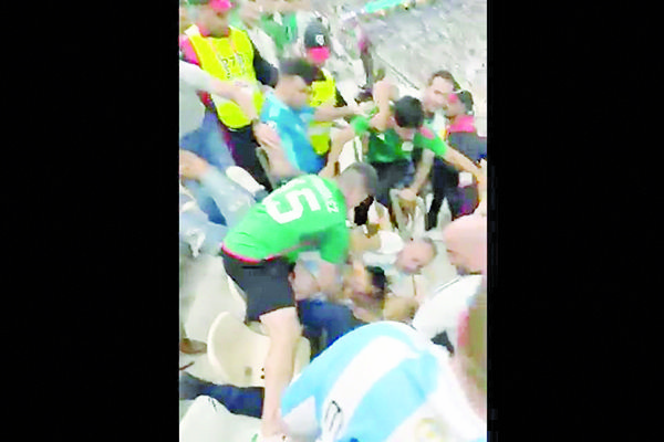 Hay bronca entre mexicanos y argentinos en el estadio Lusail