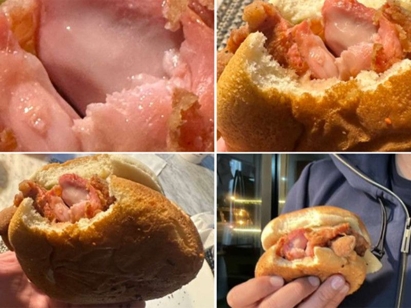 Escorpión Dorado denuncia pollo crudo en hamburguesa de cadena de comida rápida