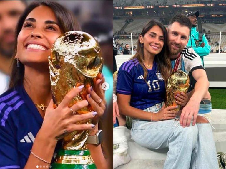 Esposa de Messi podría enfrentar duro castigo de la FIFA por tocar la Copa del Mundo