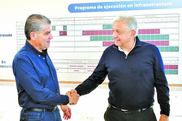 Supervisan obra MARS y AMLO