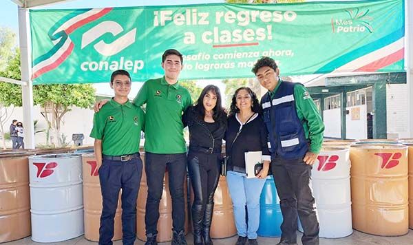 Donan botes de basura a CONALEP y “Jimulco”