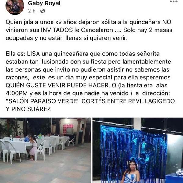 Dejan plantada a quinceañera en Veracruz