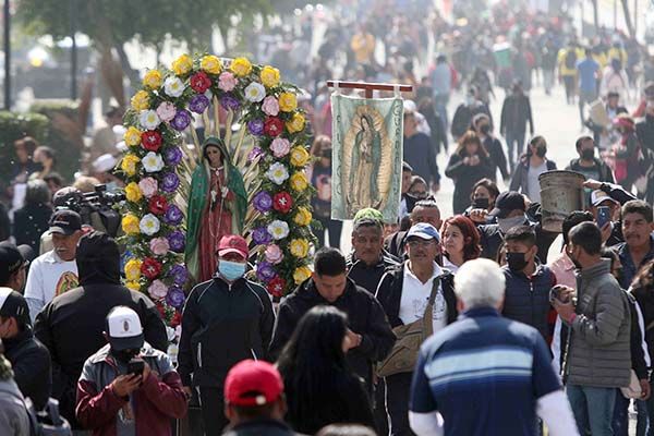 Arriban más de 66 mil peregrinos a la Basílica de Guadalupe