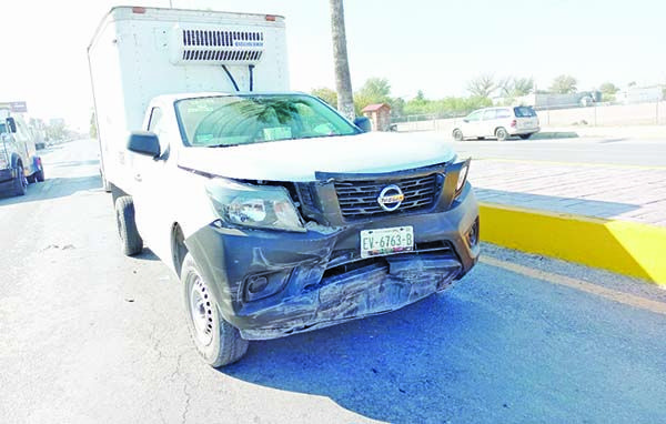 Carambola en la 57 deja daños materiales