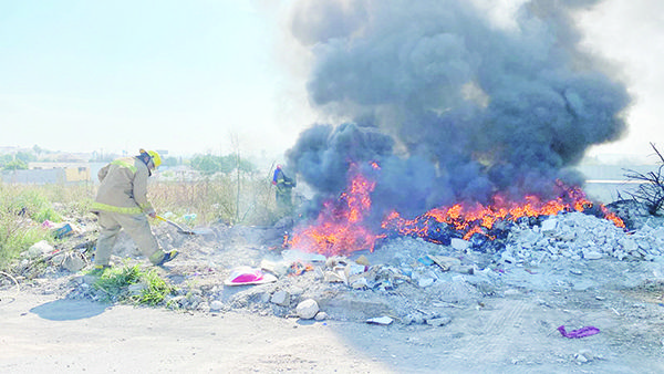 Arden pastizales y mueve a bomberos