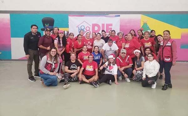 Realizan en Frontera Zumbatón con causa