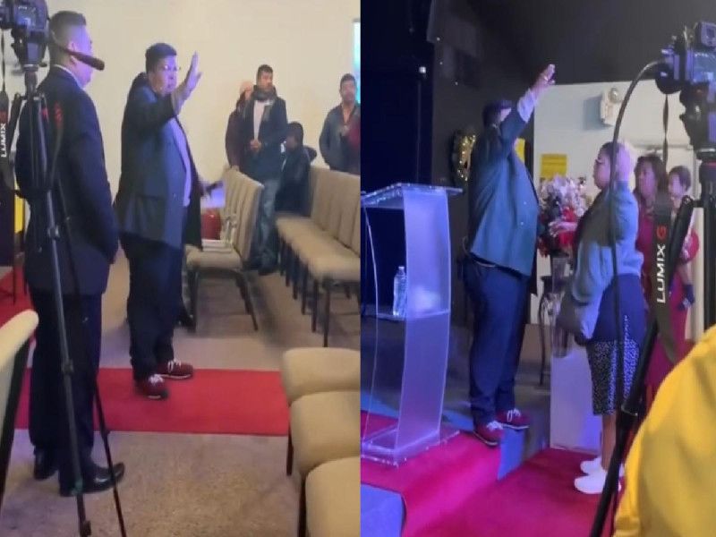 VIDEO. Era obligatorio: Sacerdote corre a creyentes por no dar su diezmo