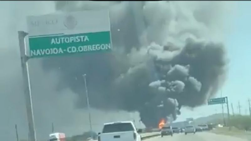 Narcobloqueos en Ciudad Obregón tras captura de Ovidio Guzmán